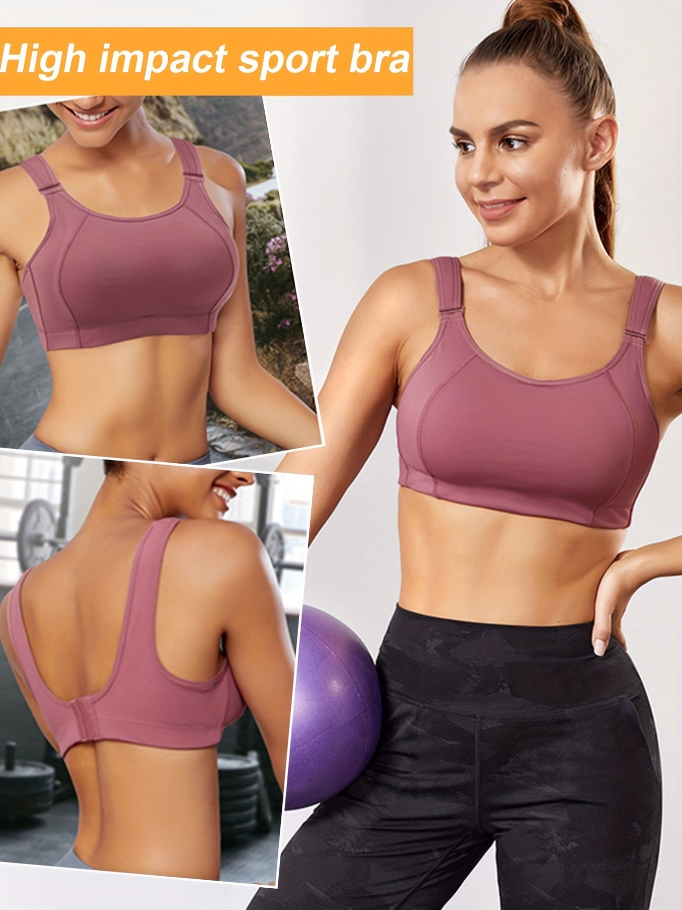 High Impact Wireless Sports Bra for Women