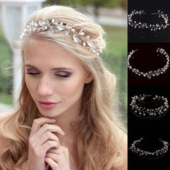 Crystal Bridal Headband Wedding Head Dress Head Piece Bridal Hair Accessory