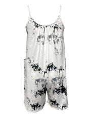 Floral Print Romper Jumpsuit Spaghetti Strap
