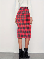 High Waist Bodycon Skirt Casual Pencil Skirt Women's Clothing