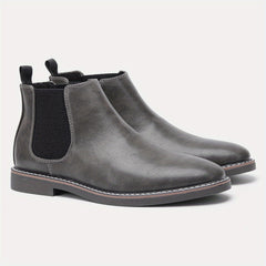 Men's Round Toe Slip On Chelsea Boots