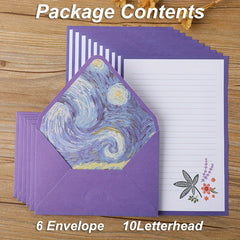 16pcs Writing Stationary Paper Set with Decorative Envelopes