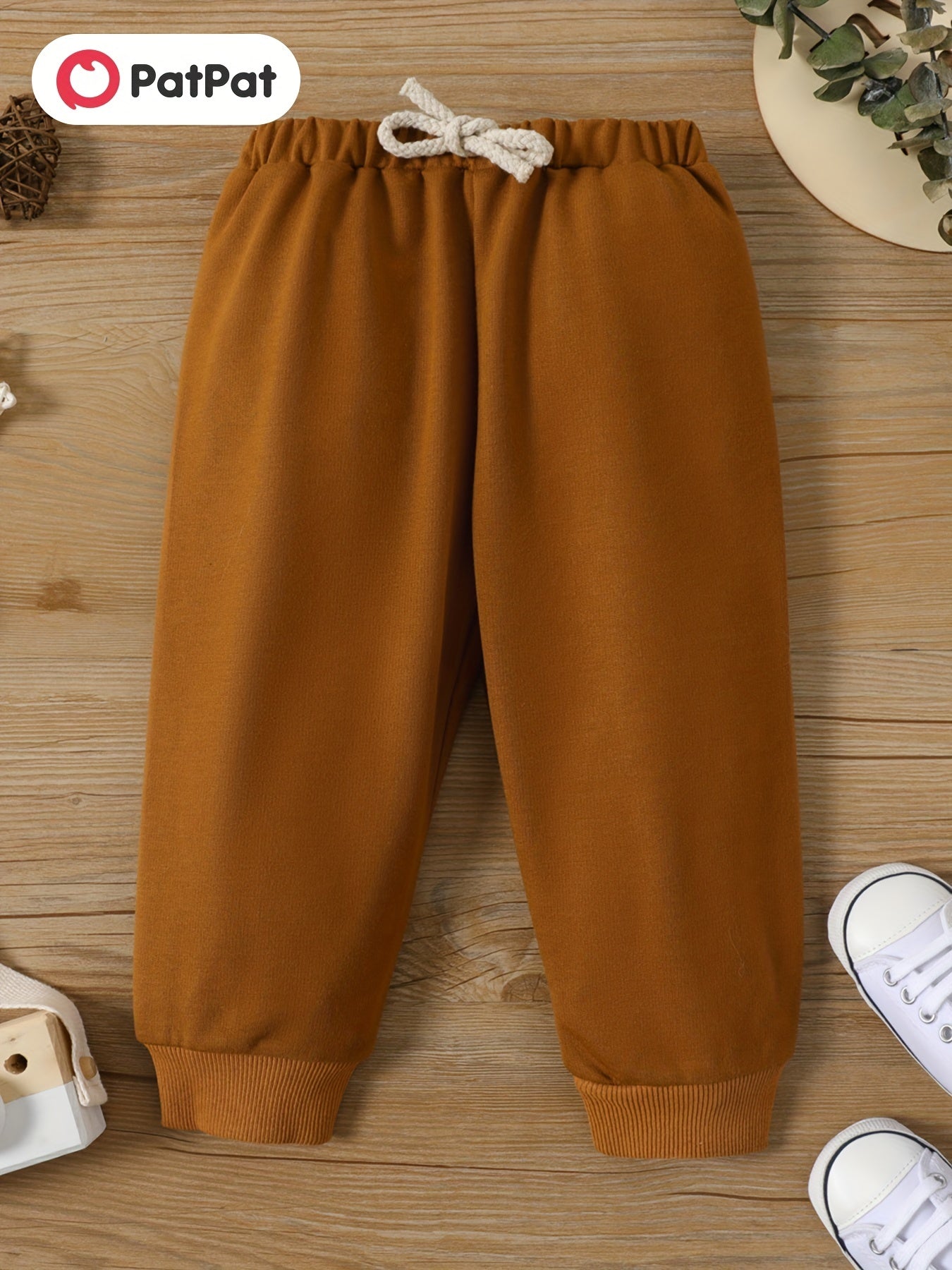 Baby s Elastic Waist Sweatpants Joggers Pants Child s Comfy Trousers
