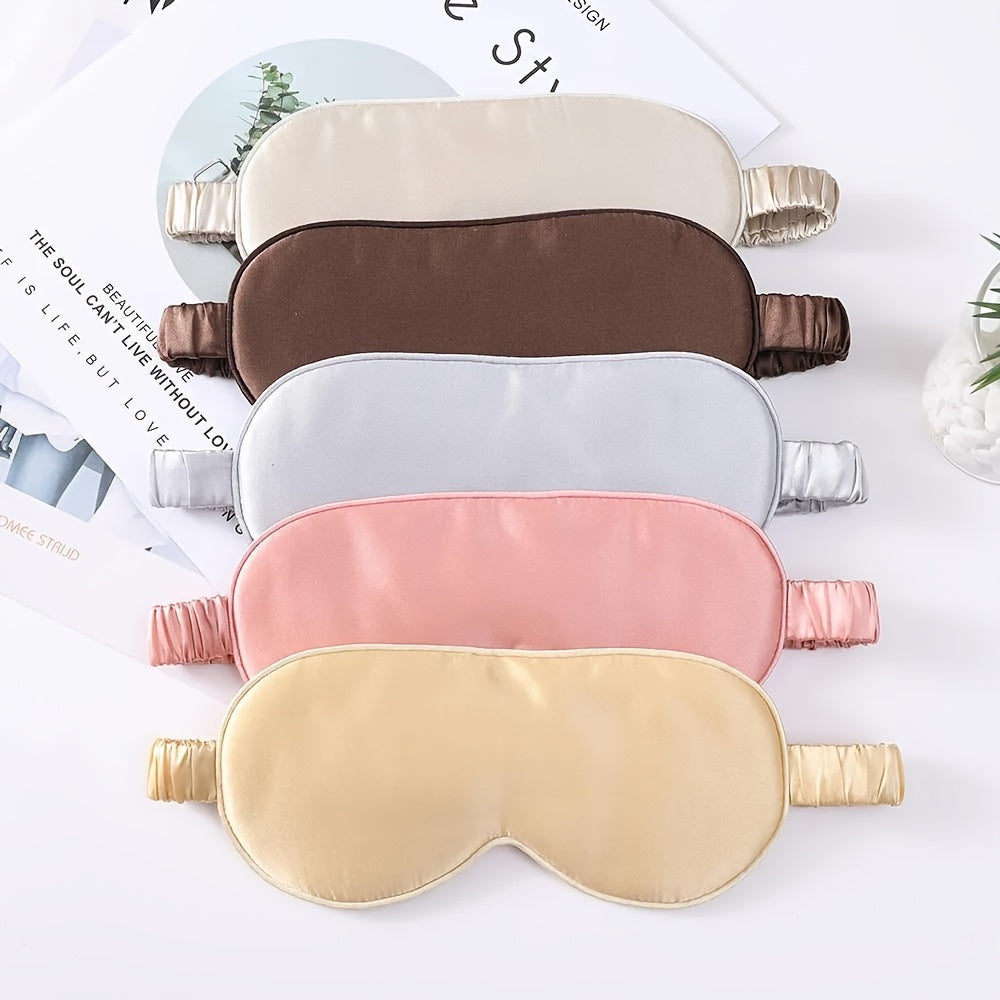Soft Smooth Blackout Sleep Eye Mask With Storage Bag - Travel Relax Aviation