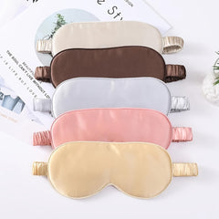 Soft Smooth Blackout Sleep Eye Mask With Storage Bag - Travel Relax Aviation