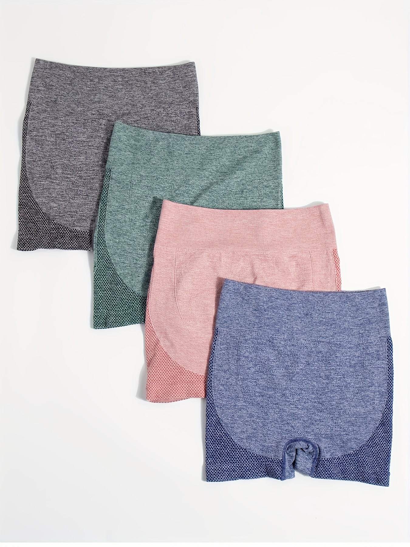4pcs Elastic Sports Lounge Shorts Fitness Womens Loungewear