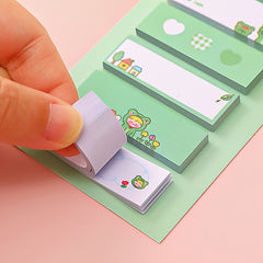 120pcs Cartoon Sticky Notes Student Functional Classification Index Stickers