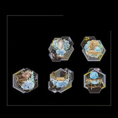 10pcs Fantasy Series Laser PET Collage Vintage Stickers DIY Materials