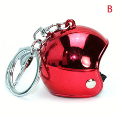 Mini Motorcycle Helmet Keychain Pendant Key Chain Gift For Men Boyfriend