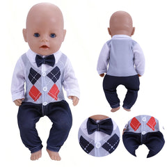 Set of Doll Shirts for 35-45cm Baby Dolls