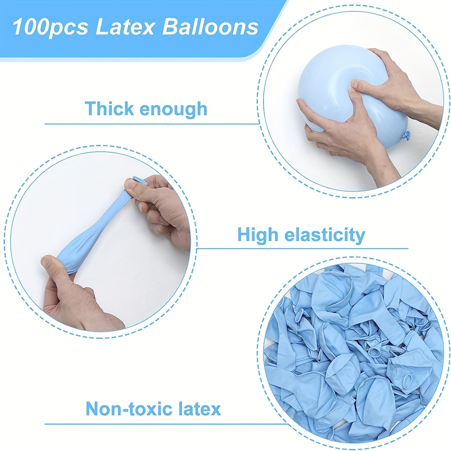 100pcs 30 48 Cm Light Balloons for Birthday Baby Shower Gender Reveal