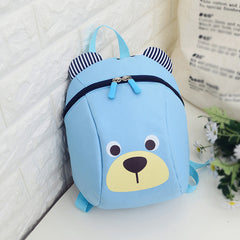 Toddler Boys Girls Bear Print Backpack With Leash Harness