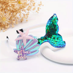 Mermaid Hair Band for Girls - Sweet Headwear for Daily Use & Party