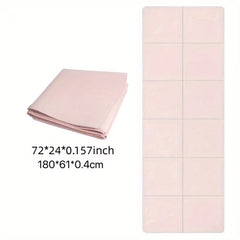 Foldable 4MM TPE Yoga Mat Anti Slip Portable Shock Absorbing