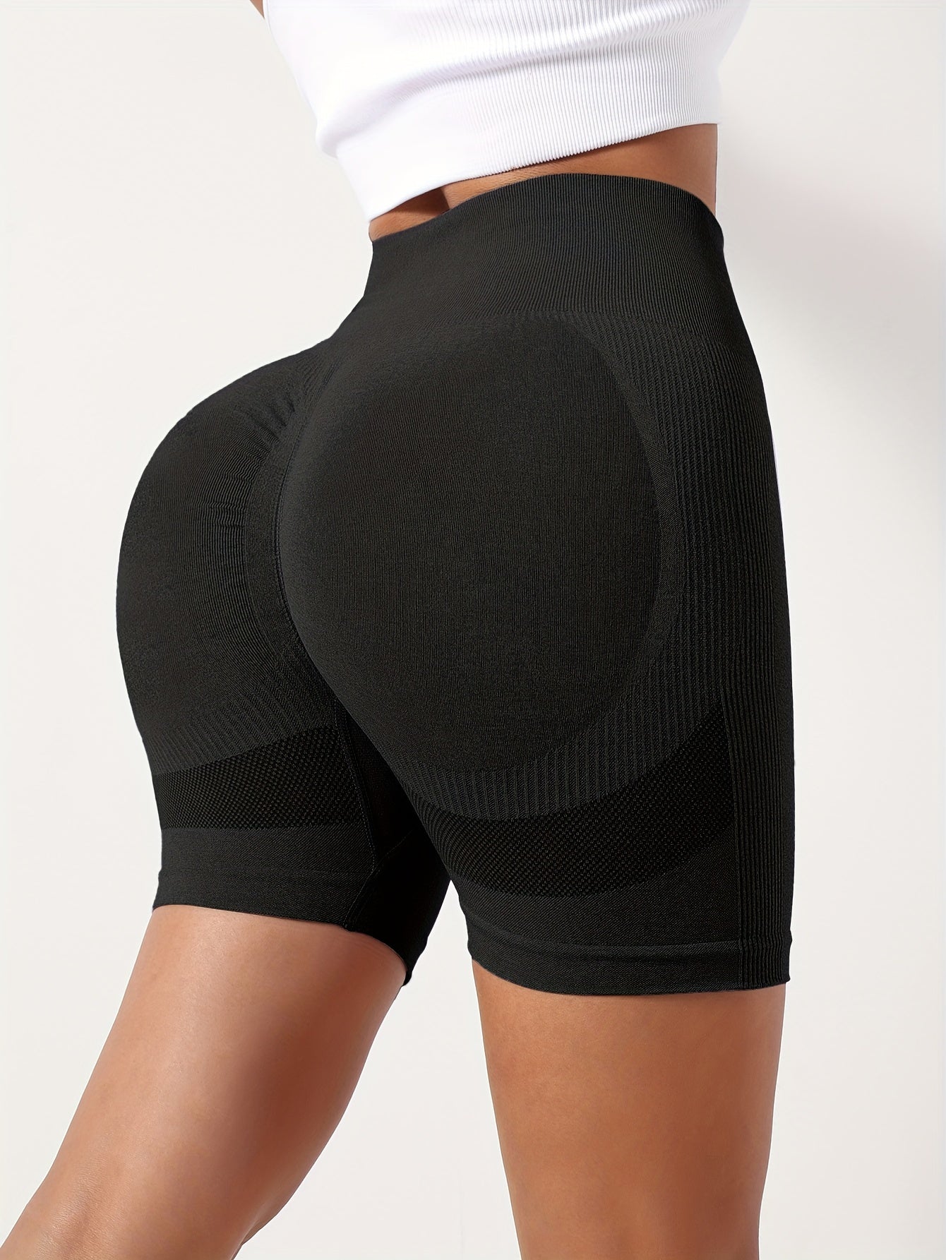 Fitness Hip Lifting Yoga Sports Shorts High Waist Biker Shorts