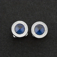 Crystal & Faux Diamond French Cufflinks for Men