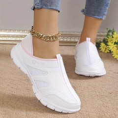 Women's Breathable Mesh Outdoor Sports Slip-On Walking Shoes