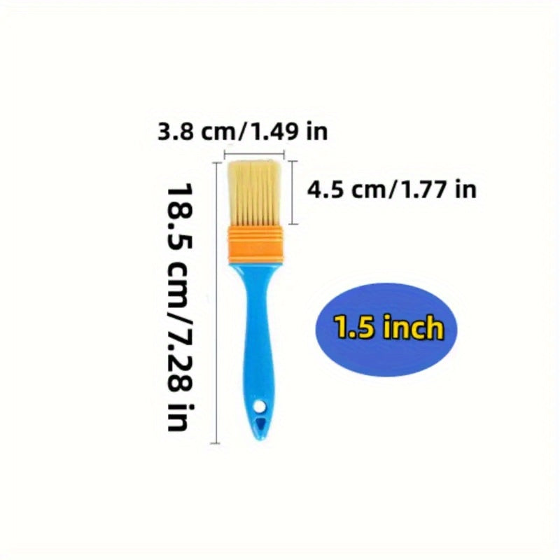 1pc Nylon Paint Brushes Plastic Handle Tufted Brush Paint BBQ Cleaning Dust Pain