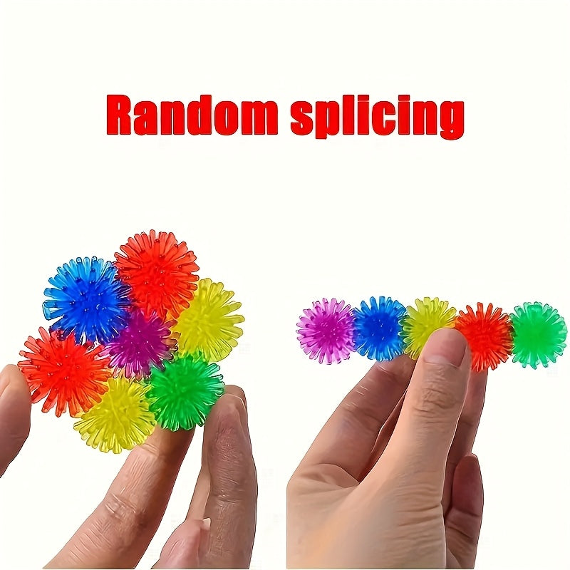 24pcs TPR Soft Plastic Relax Balls Multicolor Sensory Fidget Toys for Kids