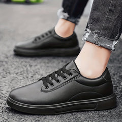 Men's Skate Shoes Easy Clean Good Grip Lace up Sneakers