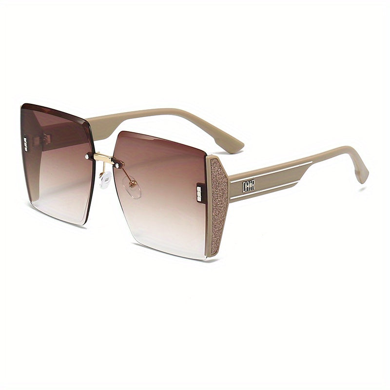 Oversized Square Sunglasses Casual Gradient Glasses UV400