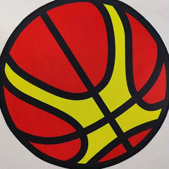 Basketball Area Rug Round Floor Carpet for Bedroom Living Room