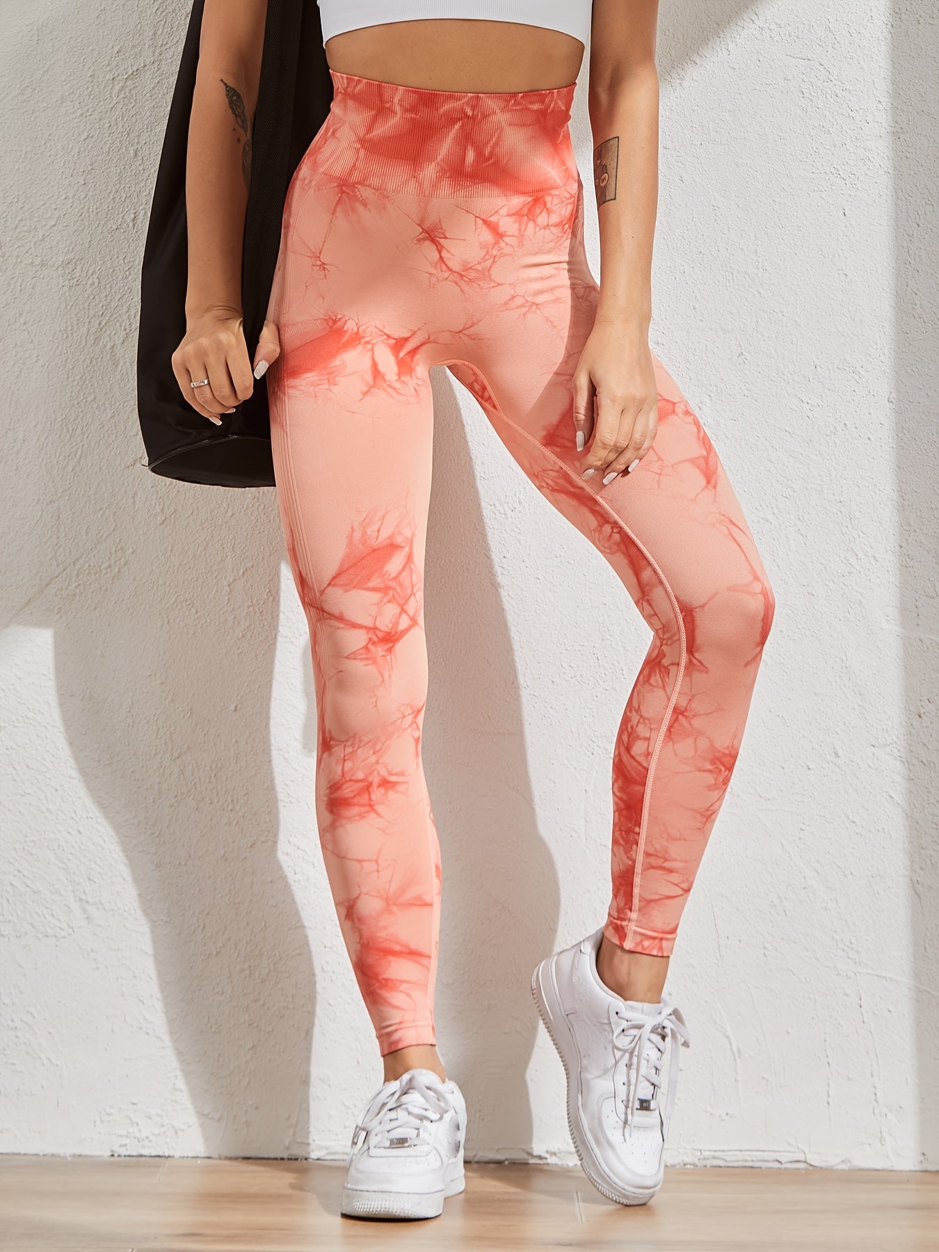 Tie Dye High Waist Gym Tights Workout Leggings Fitness Pants