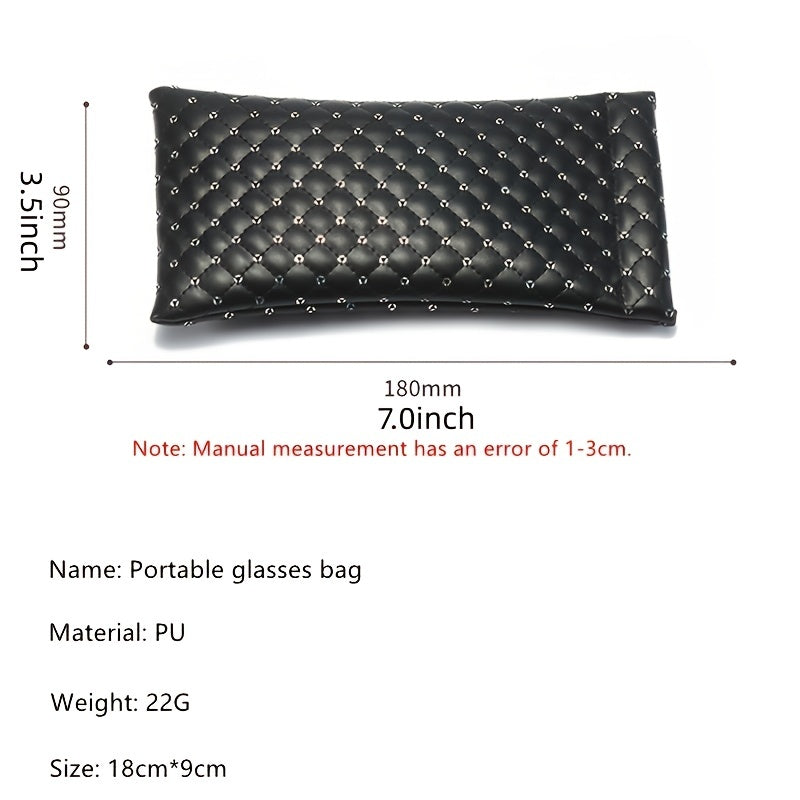 Sunglasses Bag PU Leather Glasses Storage Box