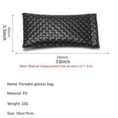 Sunglasses Bag PU Leather Glasses Storage Box