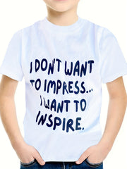 Graphic Crew Neck Short Sleeve T shirt Girls Casual Pullover Tops