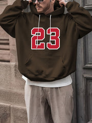 23 Print Hoodies For Men Graphic Hoodie With Kangaroo Pocket