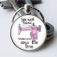 Vintage Sewing Machine Keychain for Boys and Girls