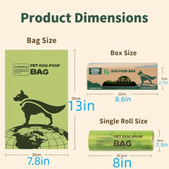 200-500 Dog Poop Bags Durable Leak-Proof Scented Pet Waste Bags