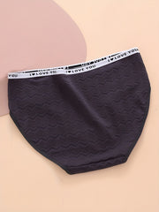5 Pack Plus Size Panties Set Women's Plus Comfort Textured