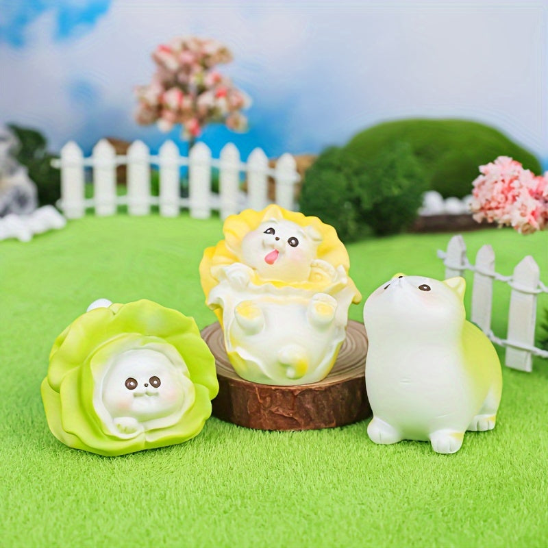 Vegetable Dog Mini Ornament Cartoon Animal Doll Desktop Decoration