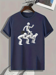 Little Man Mold Print Men's Graphic T shirt