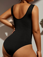 Lace V neck Bodysuit Sexy Sleeveless One Piece Bodysuit