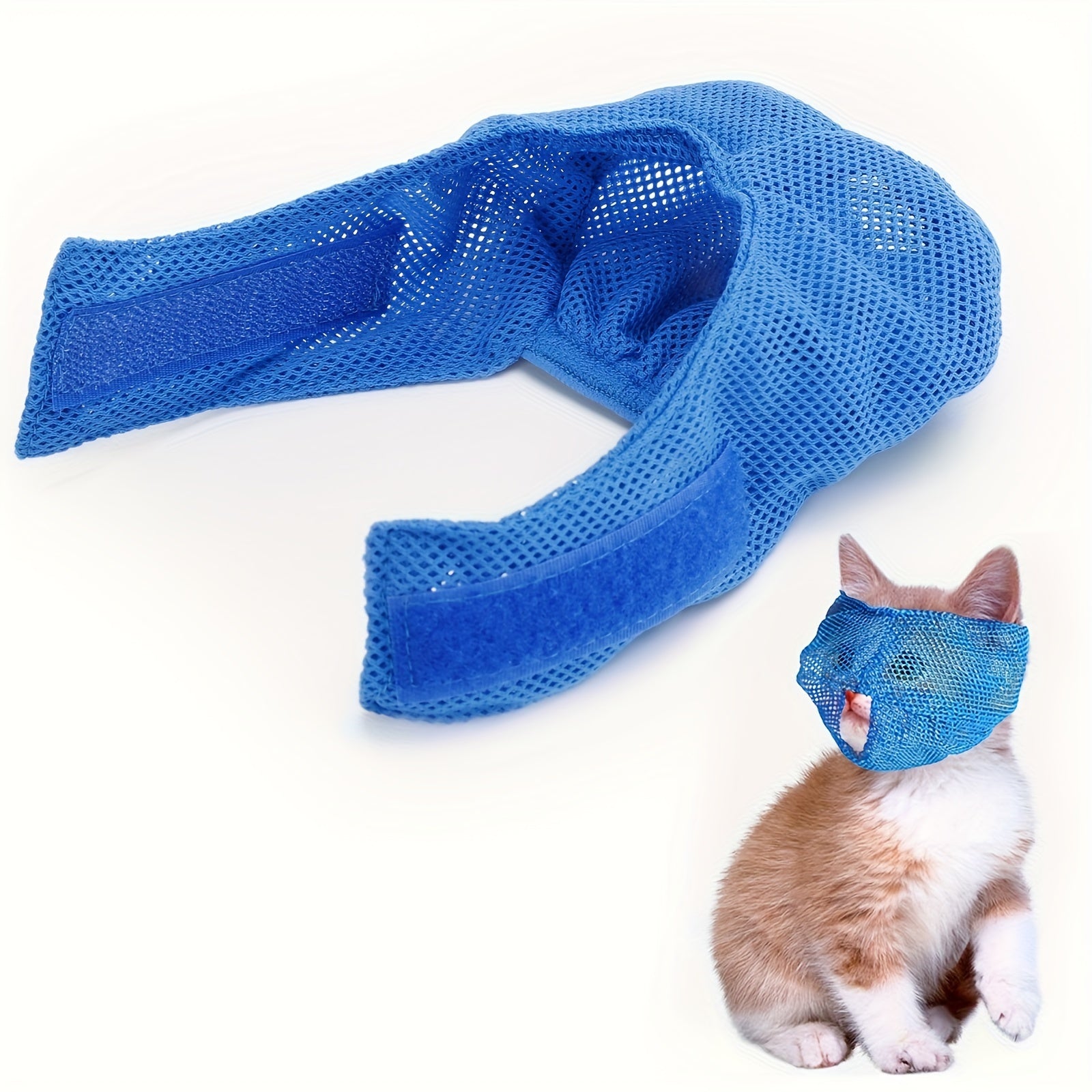 Cat Mouth Muzzle Breathable Mesh Pet Grooming Restraint Bag