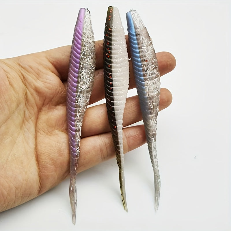 3pcs Soft Fishing Lure Swimbait 12 0 26oz Bass Trout Fishing Accessories