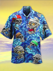 Hawaiian Style Print Men's Casual Short Sleeve Shirt