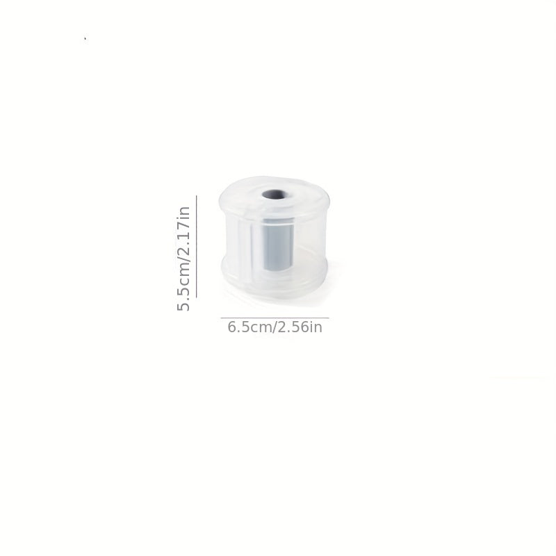 Transparent Circular Tape Storage Box Cutter Office Supplies