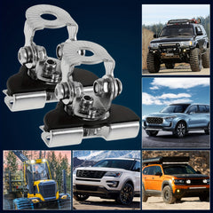 2pcs LED Light Bar Mounting Bracket Universal Adjustable Stainless Steel Holder