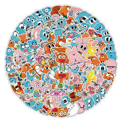 100pcs Creative Waterproof Doodle Stickers for Laptop Water Bottle Stationery