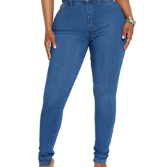 High Stretch Skinny Jeans - Button Fly High Rise