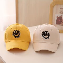 Kids Sunshade Breathable Baseball Cap with Letter Embroidery 48-52cm