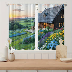 Cartoon Garden Curtain Tapestry For Outdoor Party Decoration