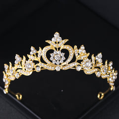 Baroque Rhinestone Crystal Tiara Bridal Headpiece Hair Jewelry