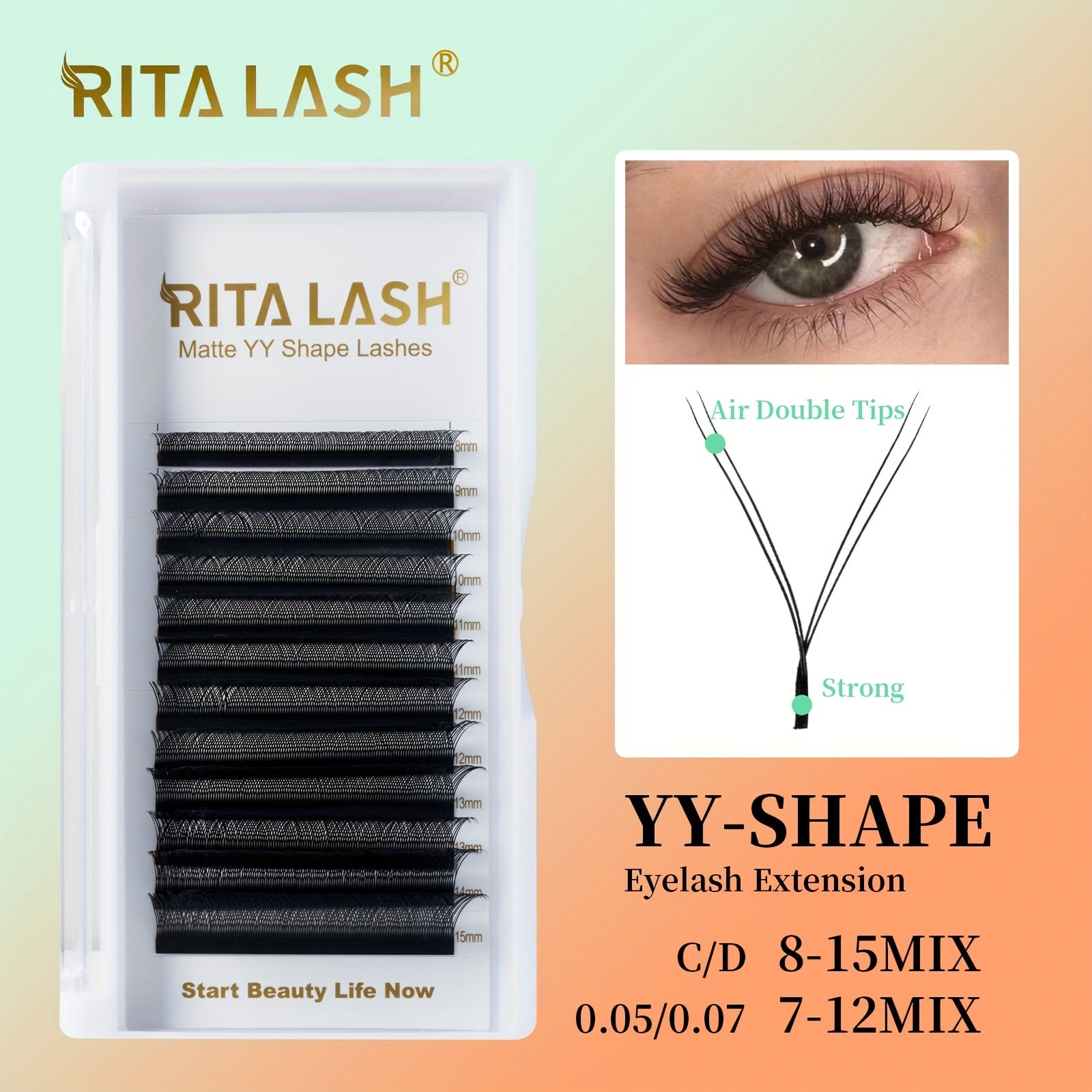 Y Lash Extensions C D Curling 0 05mm 0 07mm 8 15mm Mix