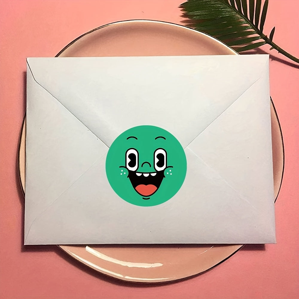 500 Smile Face Reward Stickers Roll, Party & Holiday Supplies