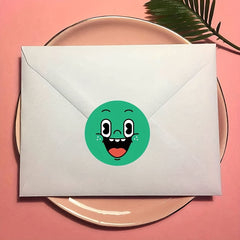 500 Smile Face Reward Stickers Roll, Party & Holiday Supplies